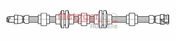 METZGER Bremsschlauch 4118438 f&uuml;r ALFA ROMEO, Vorderachse links