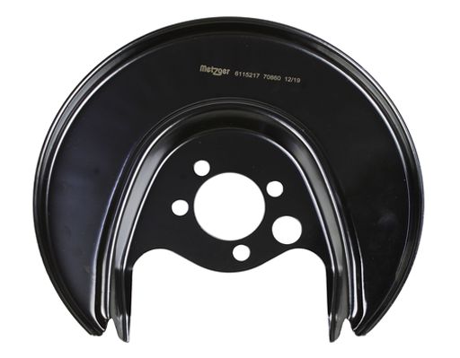 METZGER Spritzblech, Bremsscheibe 6115217 f&uuml;r VAG, Hinterachse links