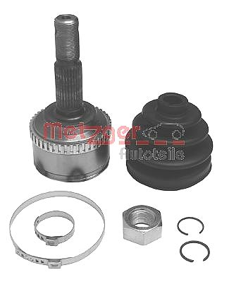 Gelenksatz, Antriebswelle METZGER 7110081 f&uuml;r NISSAN, Vorderachse, radseitig