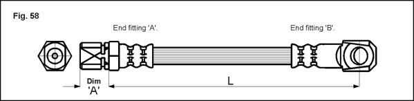 METZGER Bremsschlauch 4118144 f&uuml;r FIAT, Vorderachse links, Vorderachse rechts