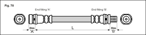 METZGER Bremsschlauch 4112506 f&uuml;r FORD, Hinterachse links, Hinterachse rechts