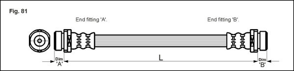 METZGER Bremsschlauch 4112503 f&uuml;r FORD, Hinterachse links, Hinterachse rechts