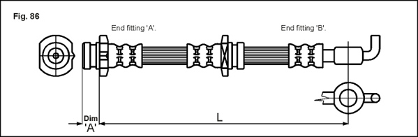 METZGER Bremsschlauch 4114757 f&uuml;r ISUZU OPEL VAUXHALL, Vorderachse links