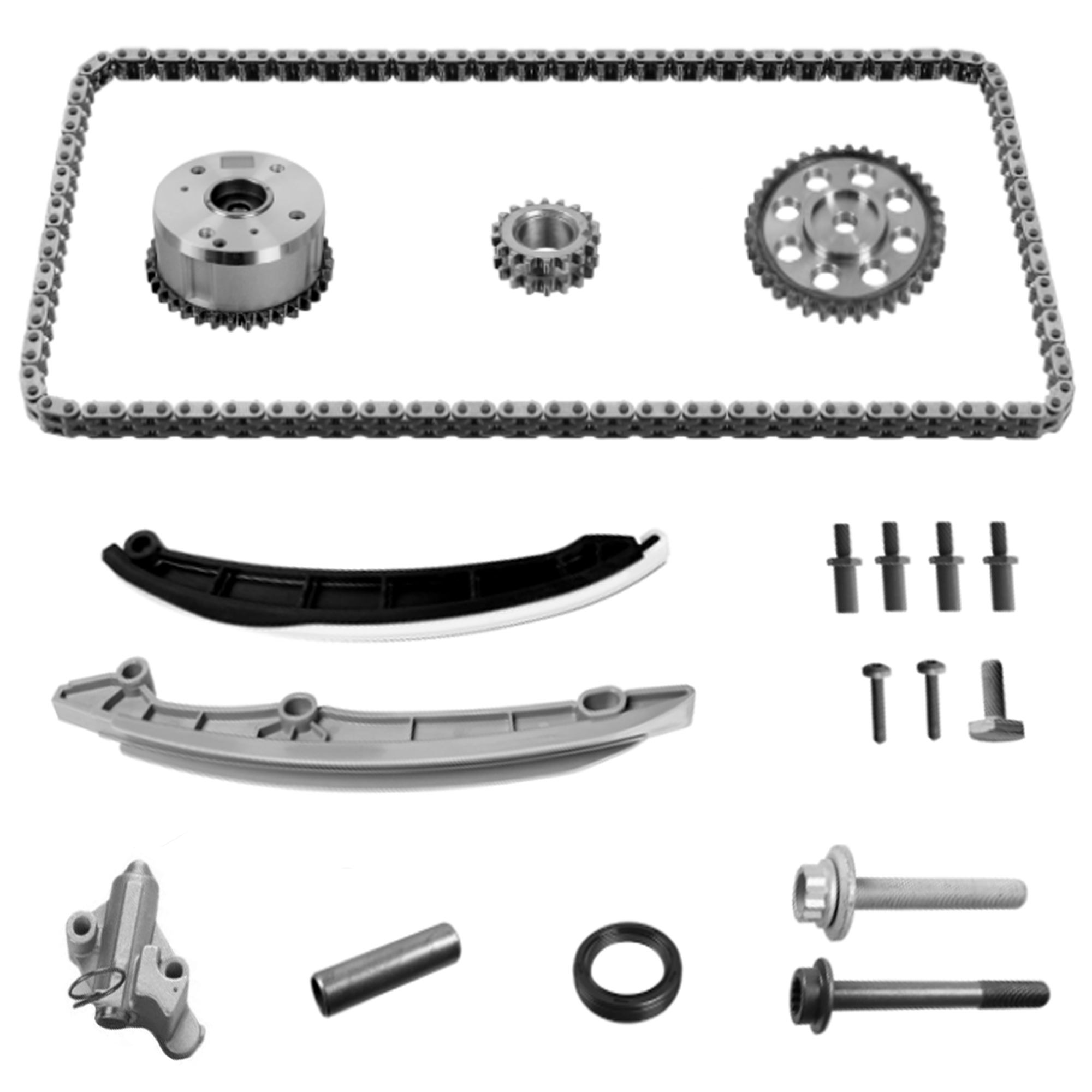 PartsTec PTA114-1000 Steuerkettensatz UMR&Uuml;STSATZ f&uuml;r AUDI SEAT SKODA VW