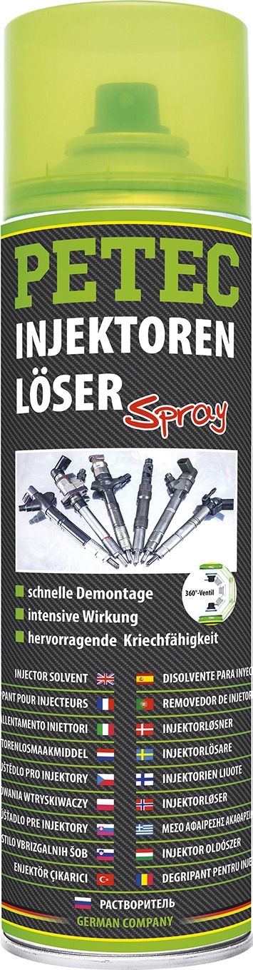 PETEC 2x 70160 Injektorenl&ouml;ser 500 ml Spray Spezialrostl&ouml;ser Rostl&ouml;ser
