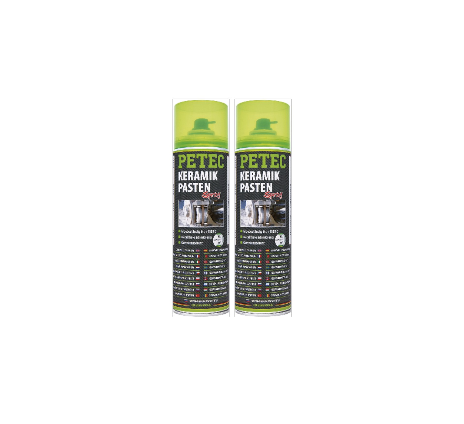 PETEC 2x 70650 Keramikpastenspray 500 ml Keramikpaste Spray Korrosionsschutz