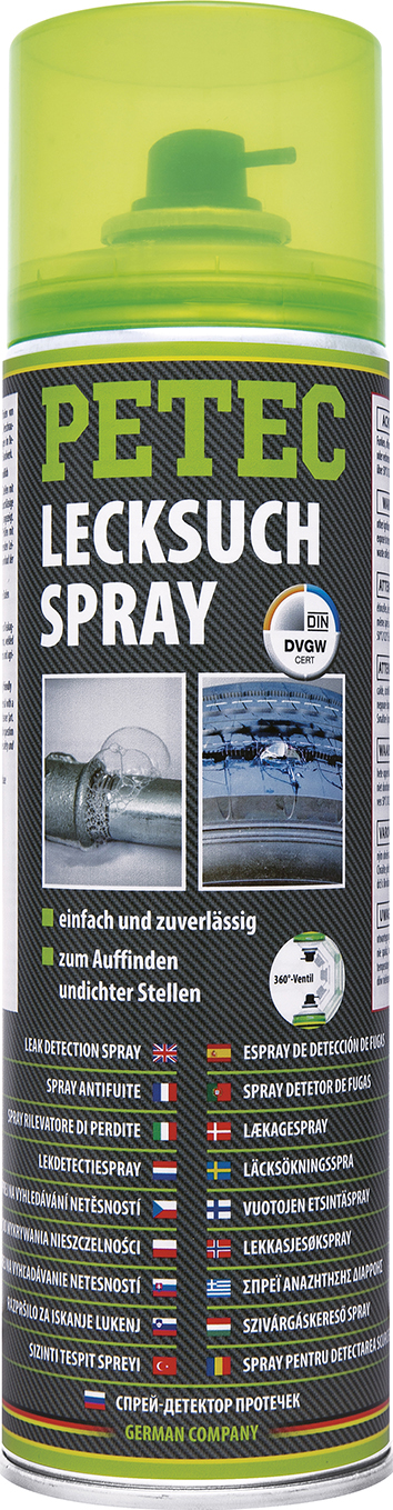 PETEC 3x 70750 Lecksuchspray 400 ml Spray Lecksucher