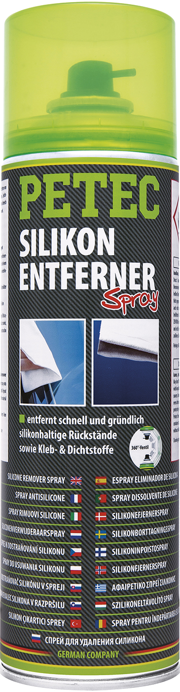 PETEC 6x 70950 Silikonentferner 500 ml Spray Silikonl&ouml;ser Reiniger Entfetter