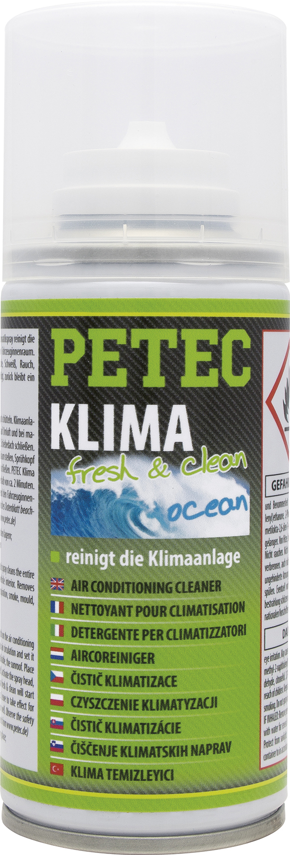 PETEC 4x 71450 Klima fresh & clean Ocean 75 ml Klimaanlagenreiniger Reiniger