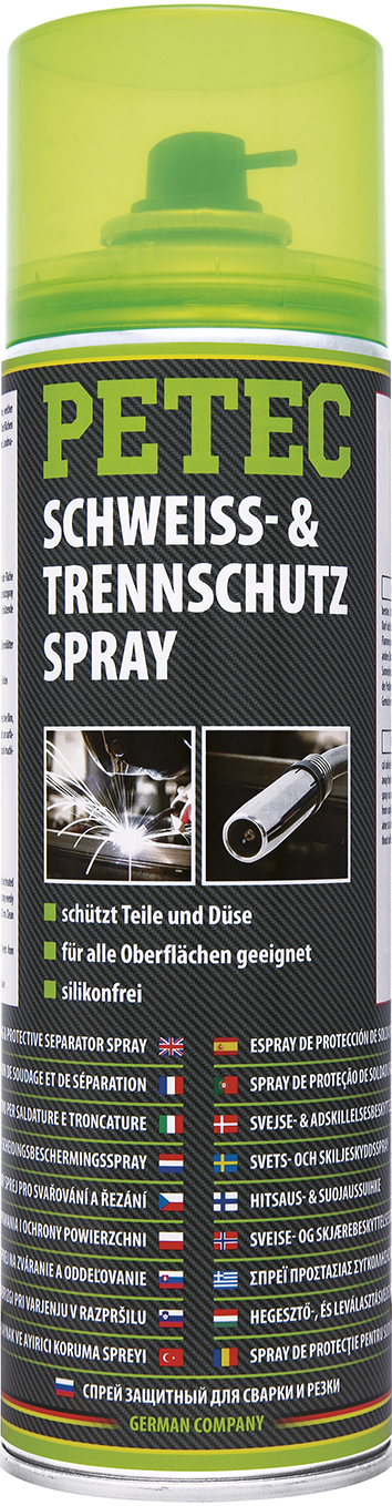 PETEC 4x 72050 Schwei&szlig; Trennschutzspray 500 ml Schwei&szlig;spritzerschutz Silikonfrei