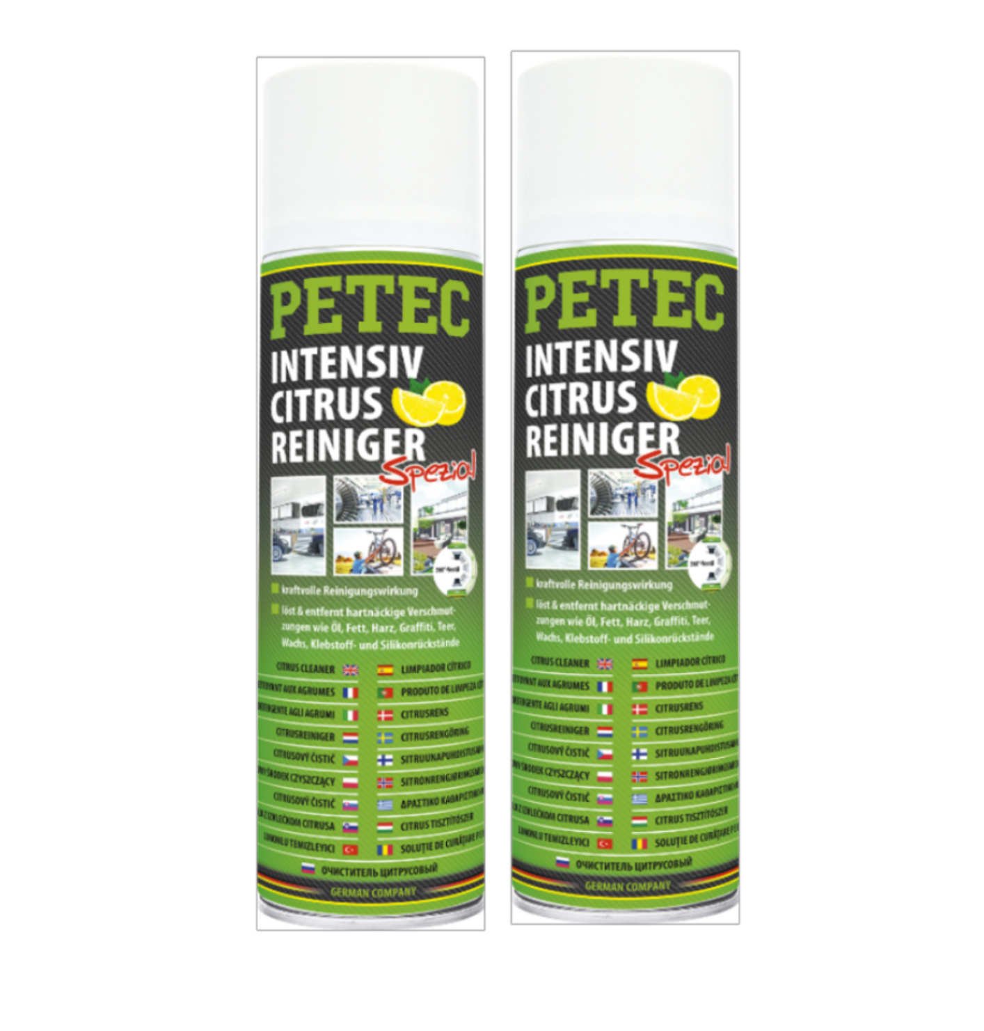 PETEC 2x 72950 Citrusreiniger 500 ml Citrus Reiniger Universalreiniger Entfetter