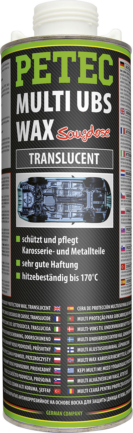 PETEC 2x 73410 Multi UBS Wax Translucent 1000 ml Unterbodenschutz Wachs