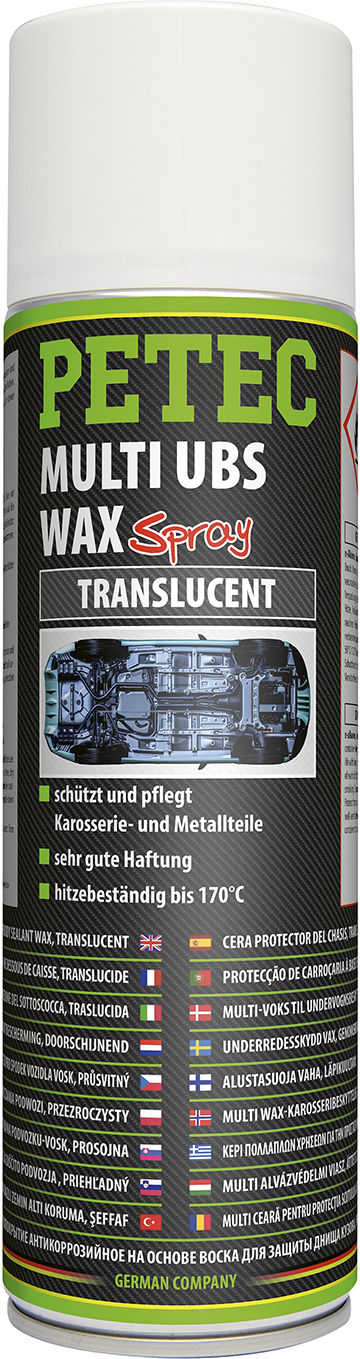 PETEC 2x 73450 Multi UBS Wax Translucent 500 ml Unterbodenschutz Wachs