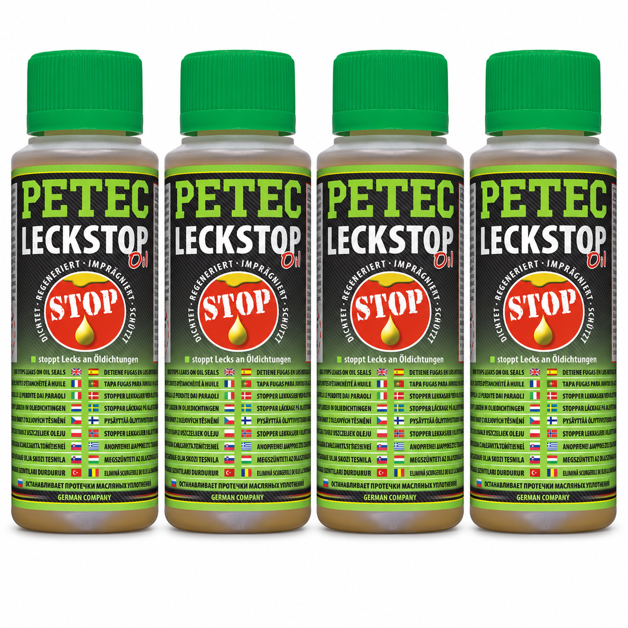PETEC 4x 80150 Leck-Stop 150 ml &Ouml;lverlust Stop Additiv Dichtungsmittel