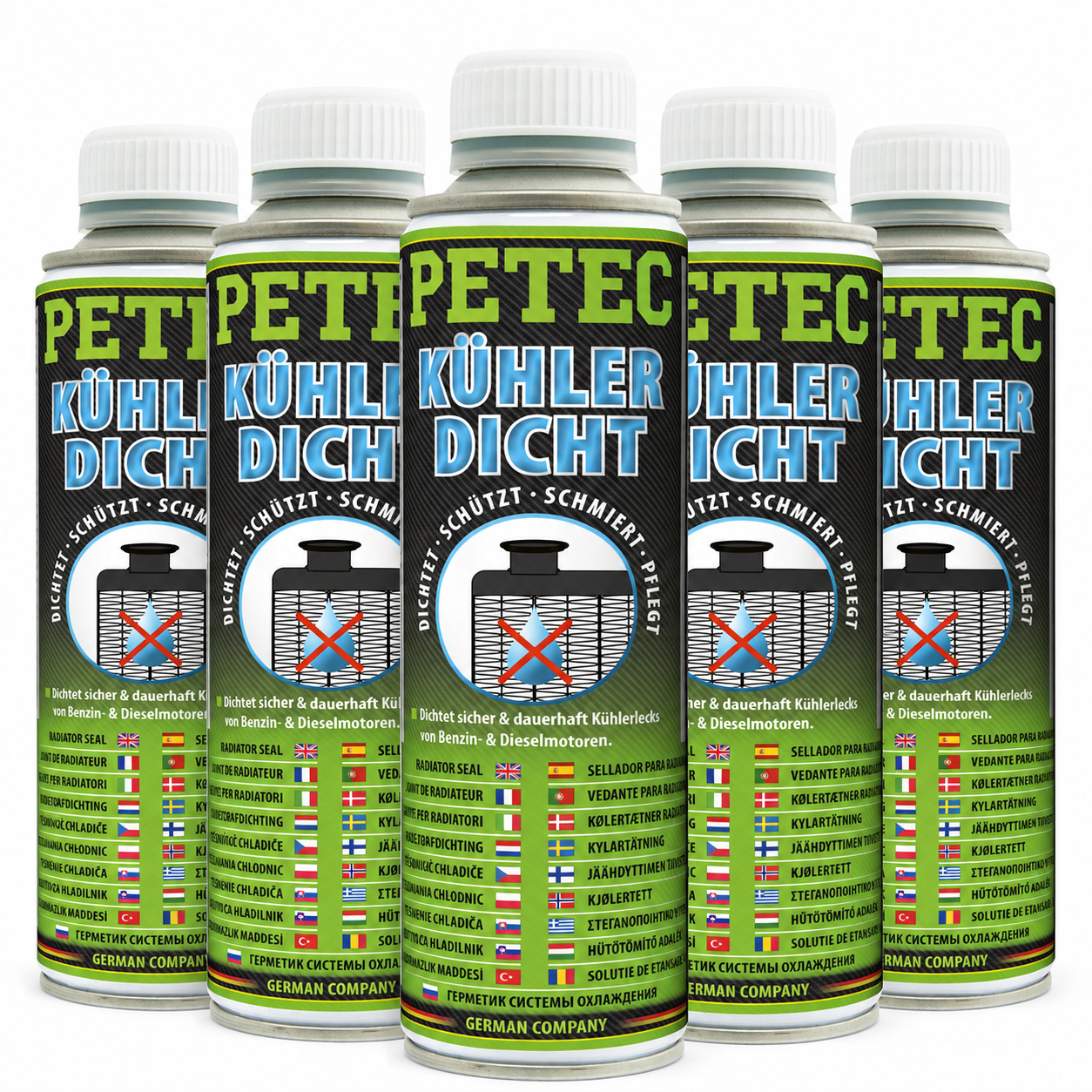 PETEC 5x 80250 K&uuml;hlerdicht 250 ml K&uuml;hlerdichtmittel Dichtmittel