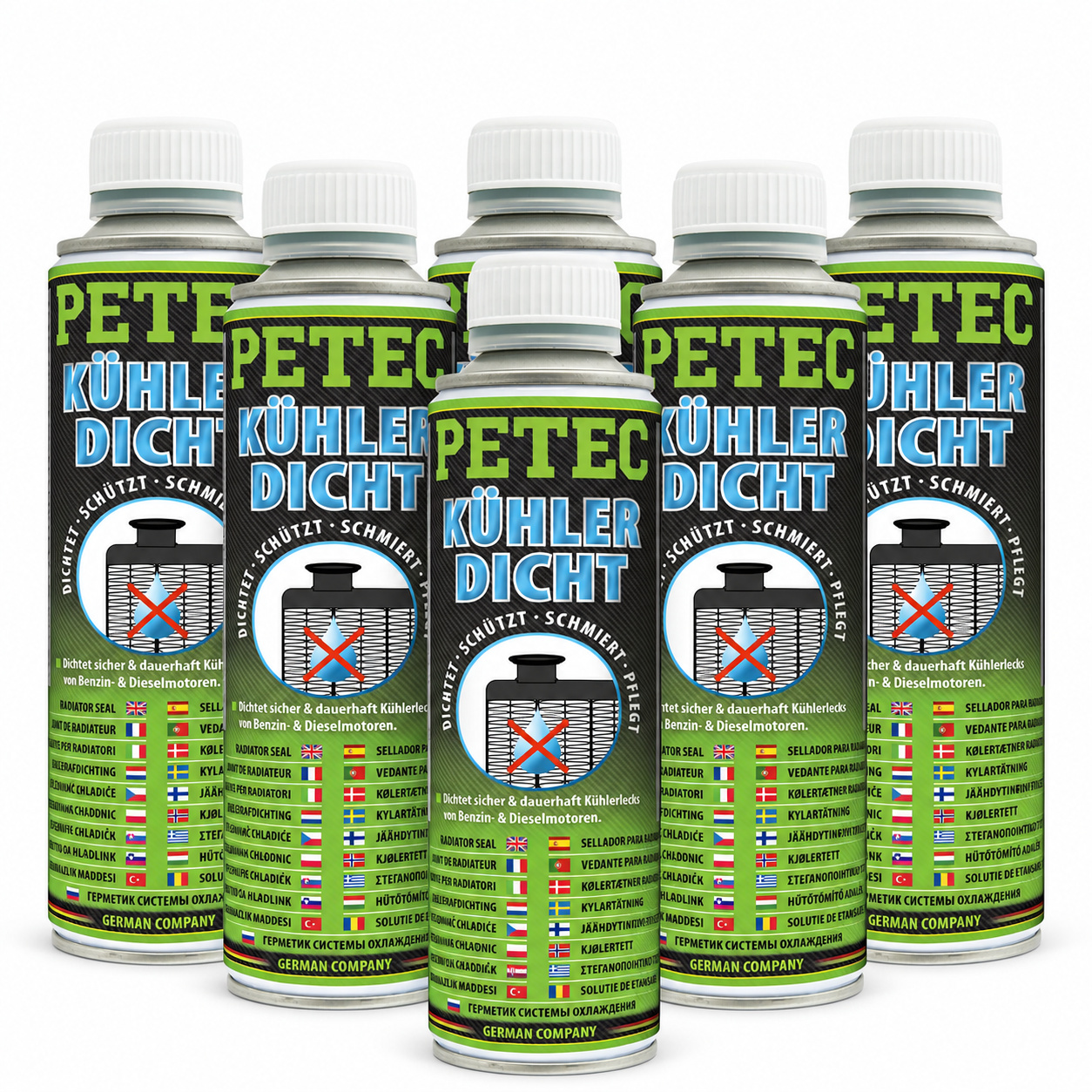 PETEC 6x 80250 K&uuml;hlerdicht 250 ml K&uuml;hlerdichtmittel Dichtmittel