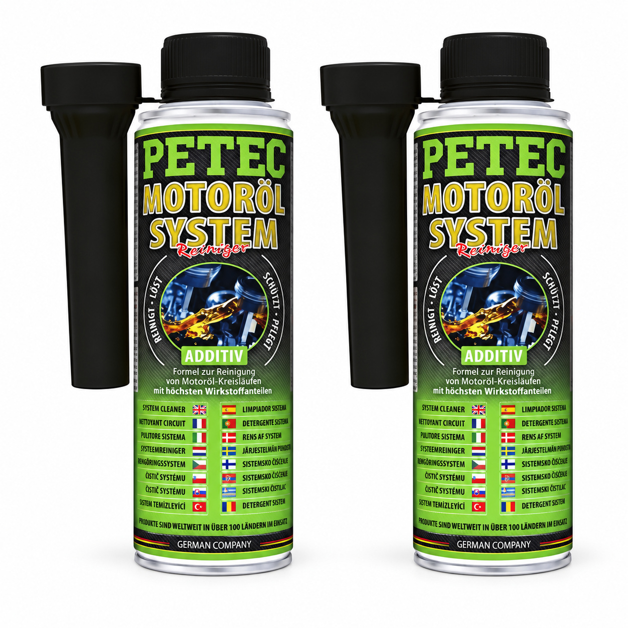 PETEC 2x 80350 Motor&ouml;lsystemreiniger 300 ml Motorreiniger Ablagerungsentferner