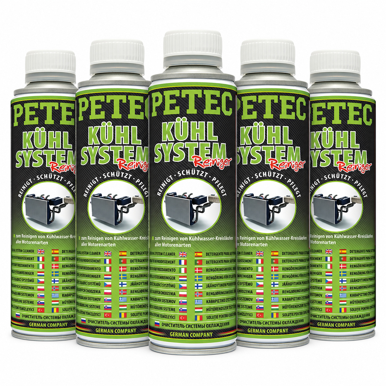 PETEC 5x 80450 K&uuml;hlsystemreiniger 250 ml K&uuml;hlerreiniger Reiniger