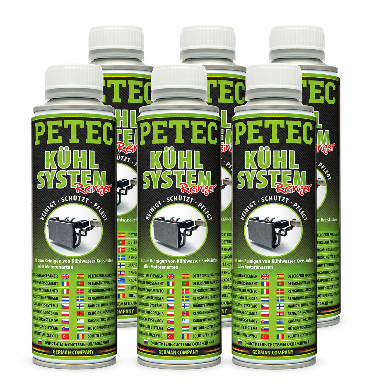 PETEC 6x 80450 K&uuml;hlsystemreiniger 250 ml K&uuml;hlerreiniger Reiniger
