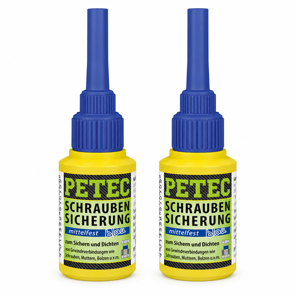 PETEC 2x 91010 Schraubensicherung mittelfest blau 10 g Schraubenkleber