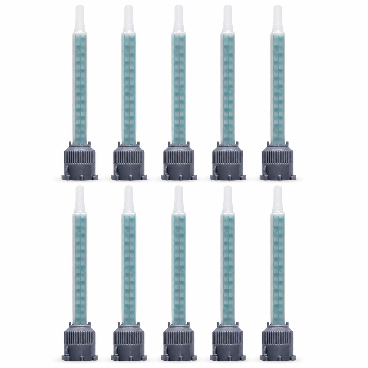 PETEC 10x 98510 Mischrohr f&uuml;r 24 ml Doppelspritze & 50 ml Doppelkartusche