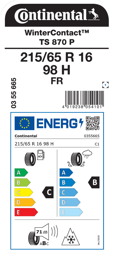 CONTINENTAL WinterContact TS 870 P 235/55 R 17 XL 103V