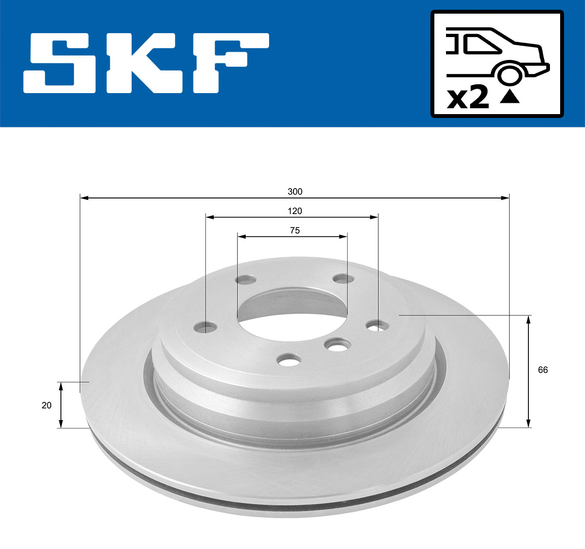 SKF Bremsenset vorne hinten Bremsscheiben Bremsbel&auml;ge f&uuml;r BMW X1 E84
