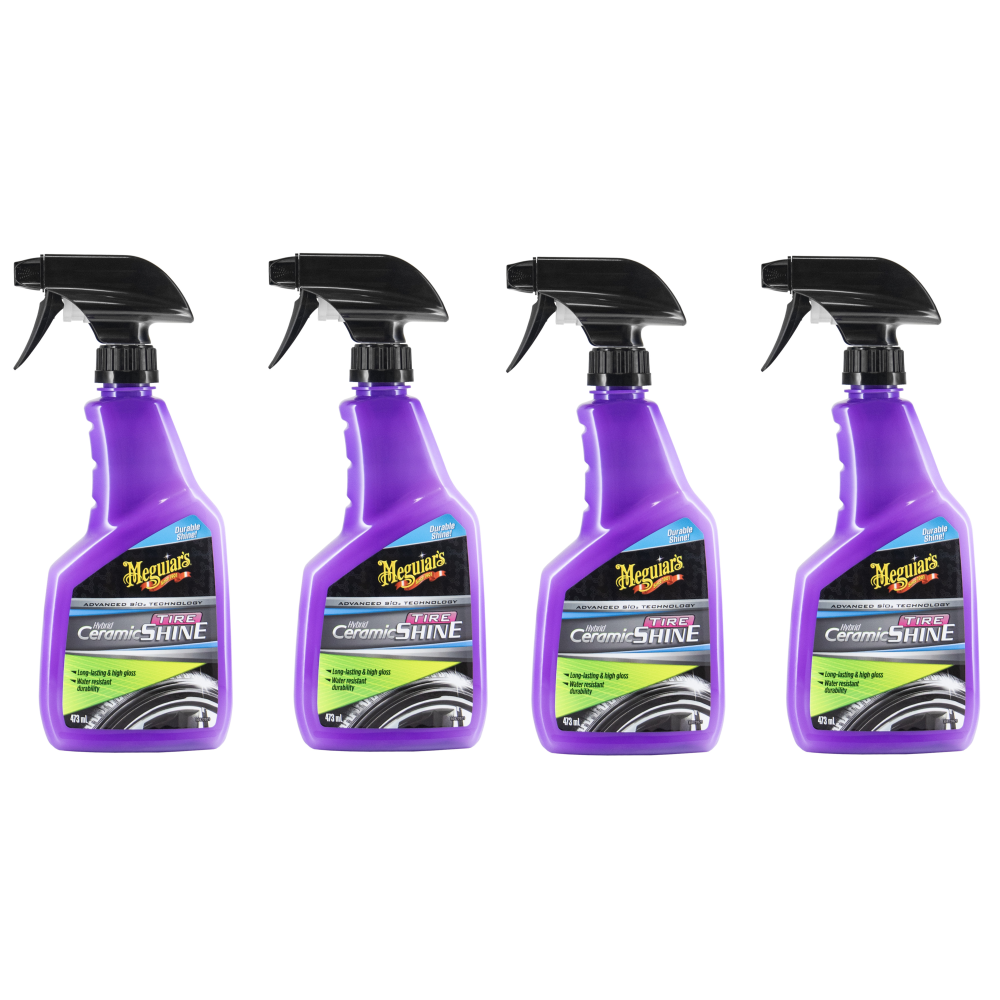 4x Meguiars Hybrid Ceramic Tire Shine Reifenglanz Spr&uuml;hversiegelung 473ml
