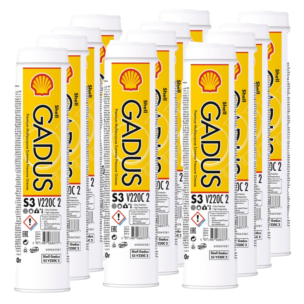 Shell Gadus 12x S3 V220C Mehrzweckfett KP2N-20 550053532