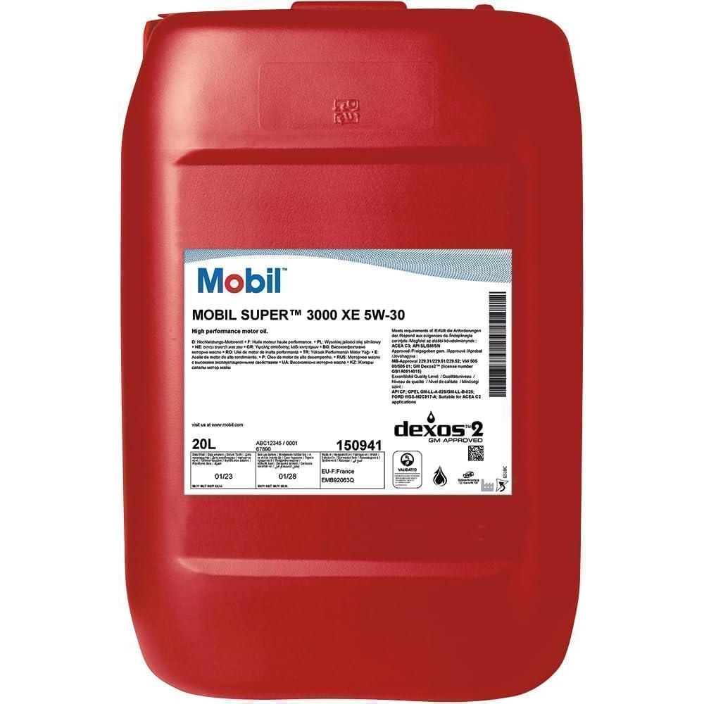 Motoröl MOBIL 150941 MOBIL SUPER 3000 XE 5W-30 20 Liter