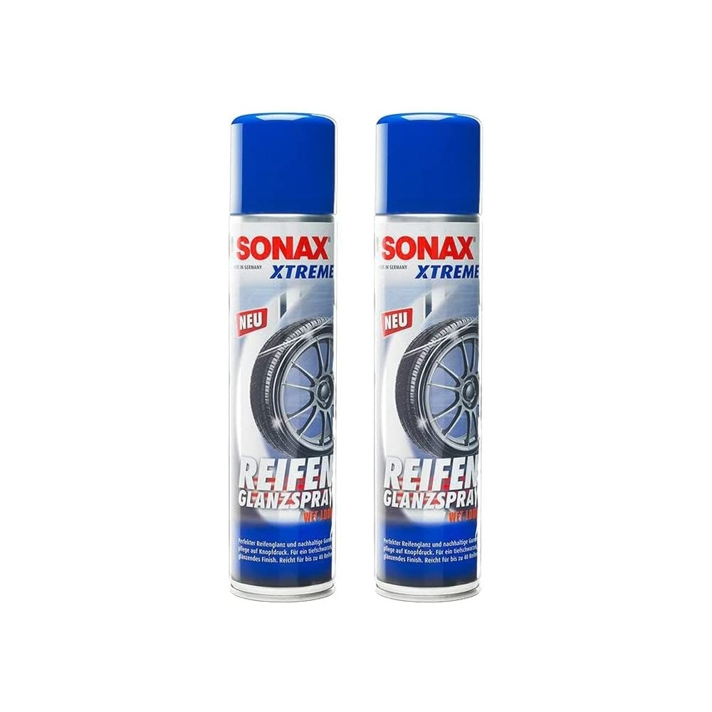 SONAX 02353000 Xtreme Reifenglanzspray Wet Look Reifenspray 2x400ml