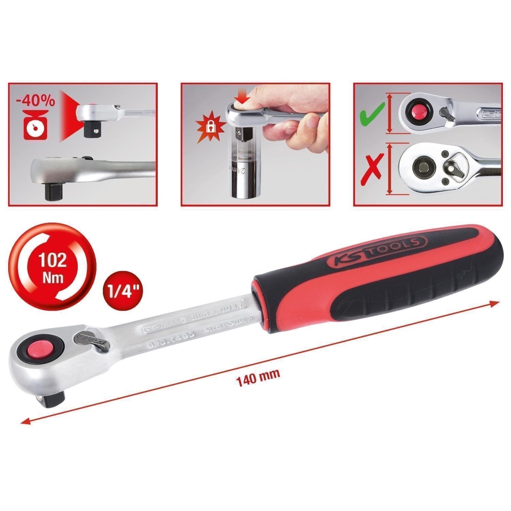 Umschaltknarre KS TOOLS 920.1490 für