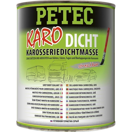 PETEC 94130 Karo-Dicht Karosseriedichtmasse Grau 1 kg Dichtmasse