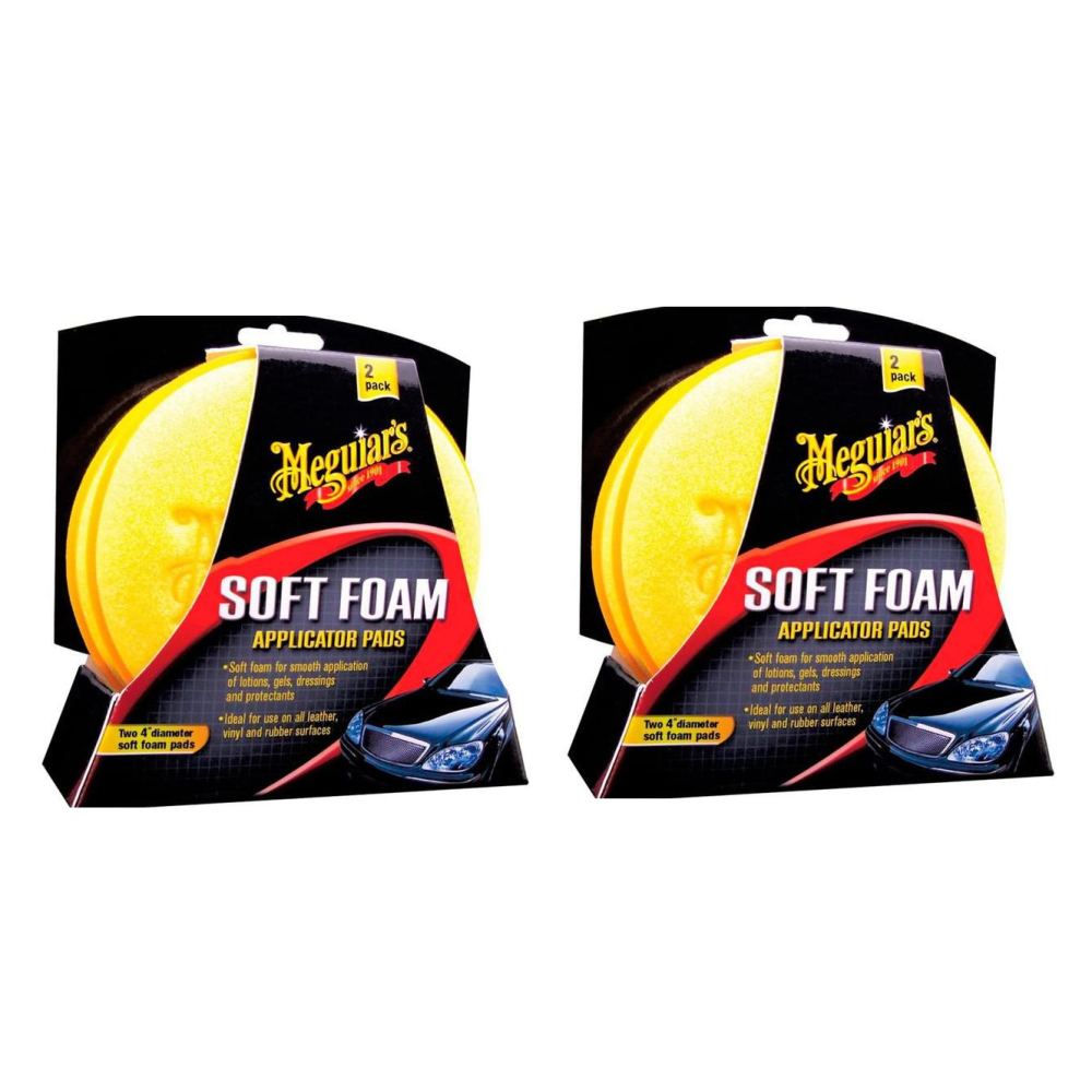 2x Meguiar&rsquo;s Soft Foam Applicator Pads &ndash; 2er Pack Auftragsschw&auml;mme Auto Pflege