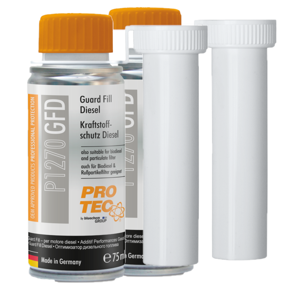 PROTEC 2x 75 ml Guard Fill Diesel P1270 Senkt Verbrauch sch�tzt vor Korrosion