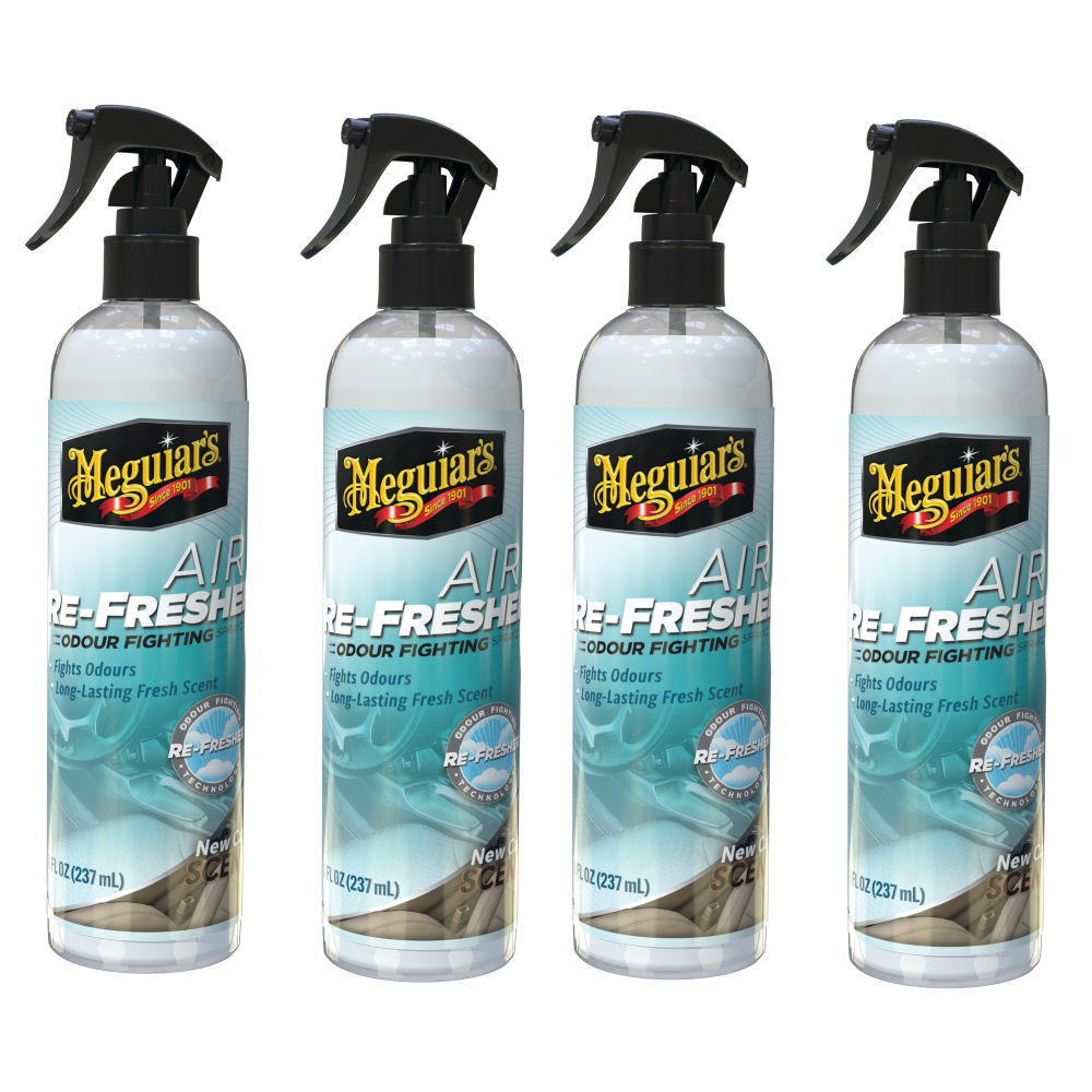 4xMeguiars New Car Air Refresher Auto Lufterfrischer Duftspray Neuwagenduft 59ml