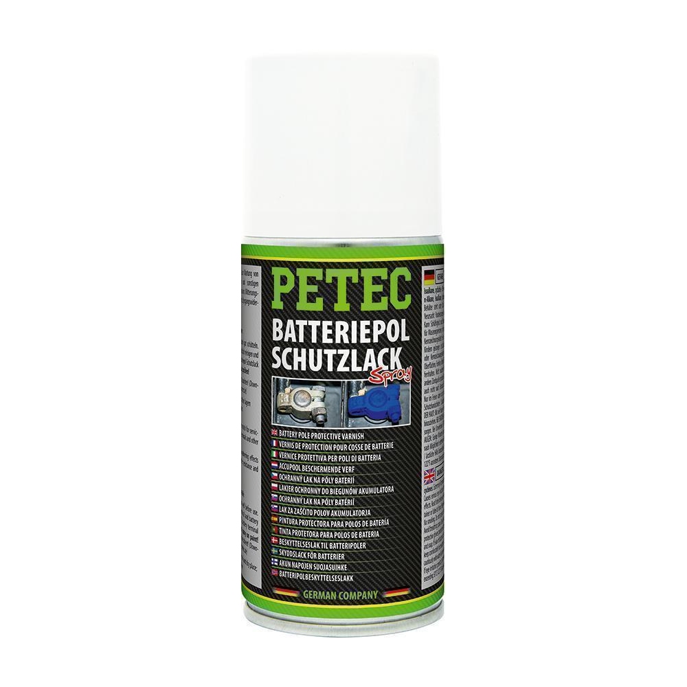 Batteriepolfett PETEC 72650 BATTERIEPOLSCHUTZLACK SPRAY, blau für