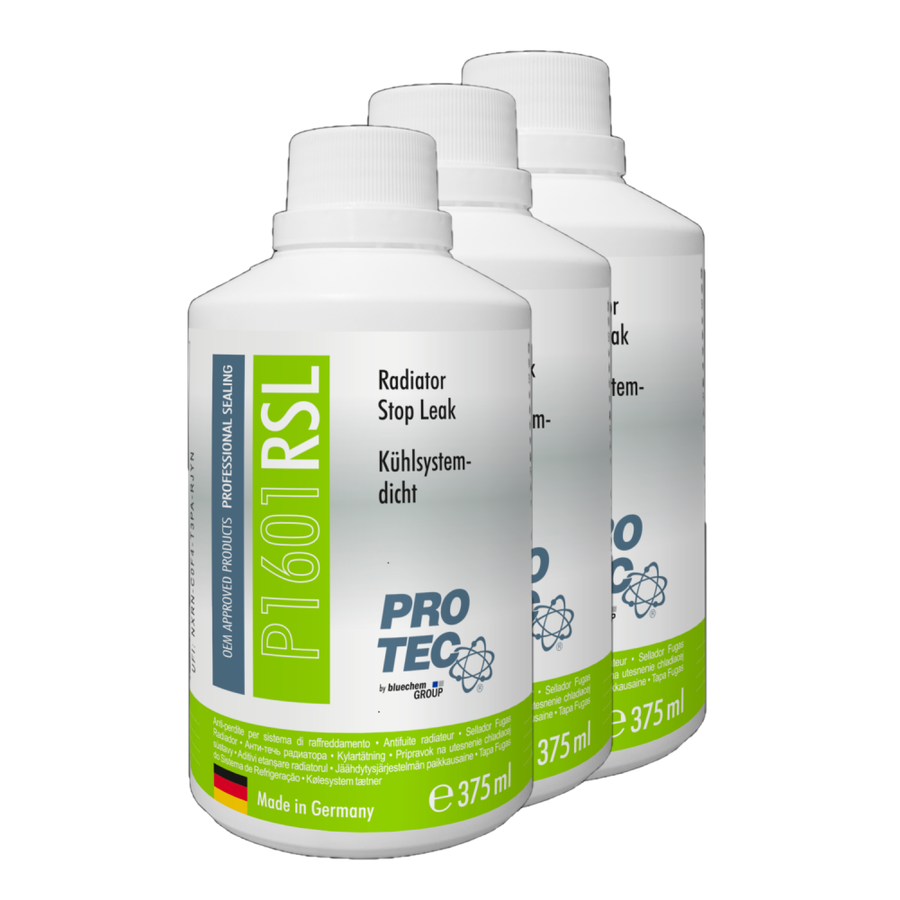 PROTEC 3x 375 ml K�hlsystemdicht P1601 Dichtet Lecks in K�hlern Schl�uchen