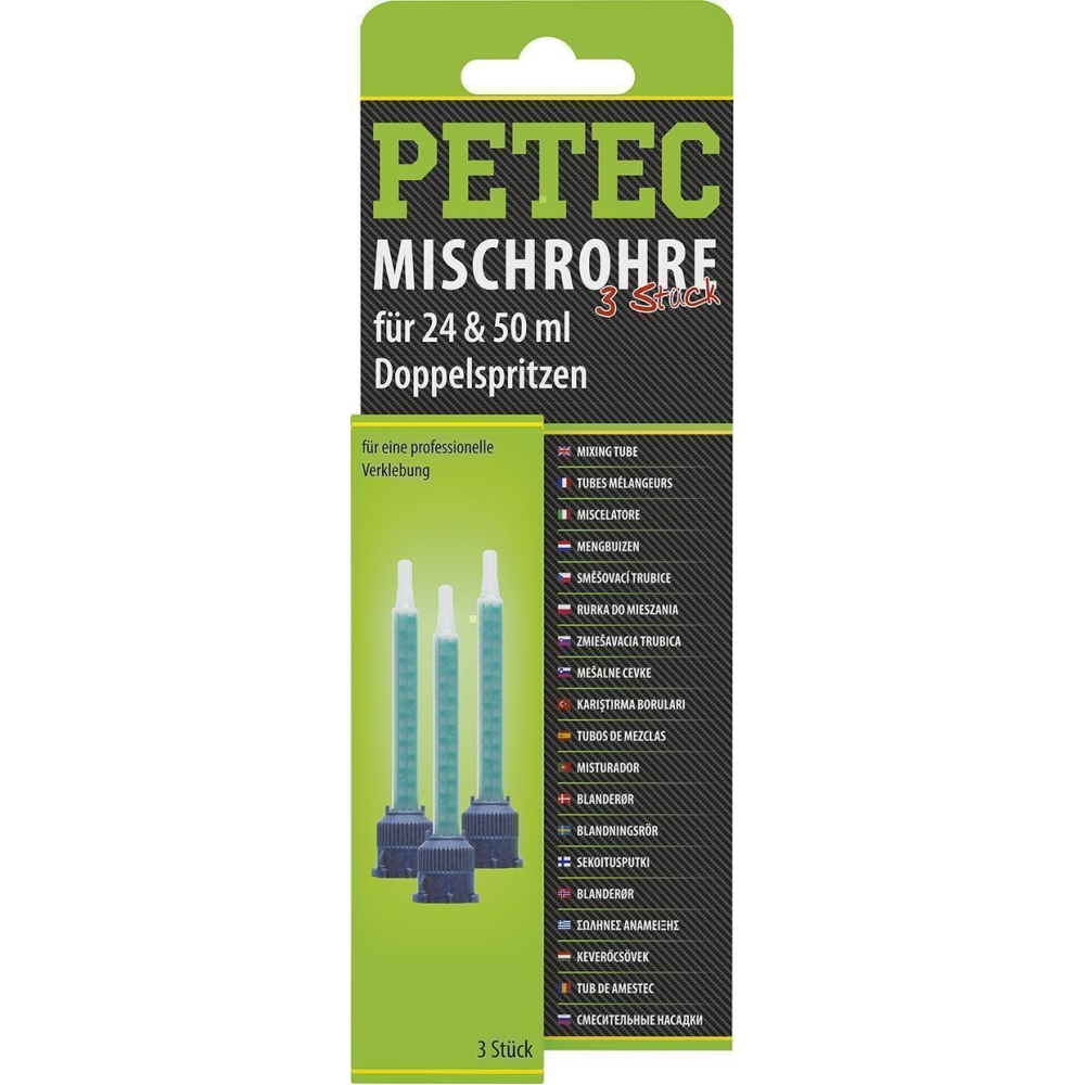 Petec 98603 Statikmischrohr für 3 Spritze, 24 ml und 50 ml