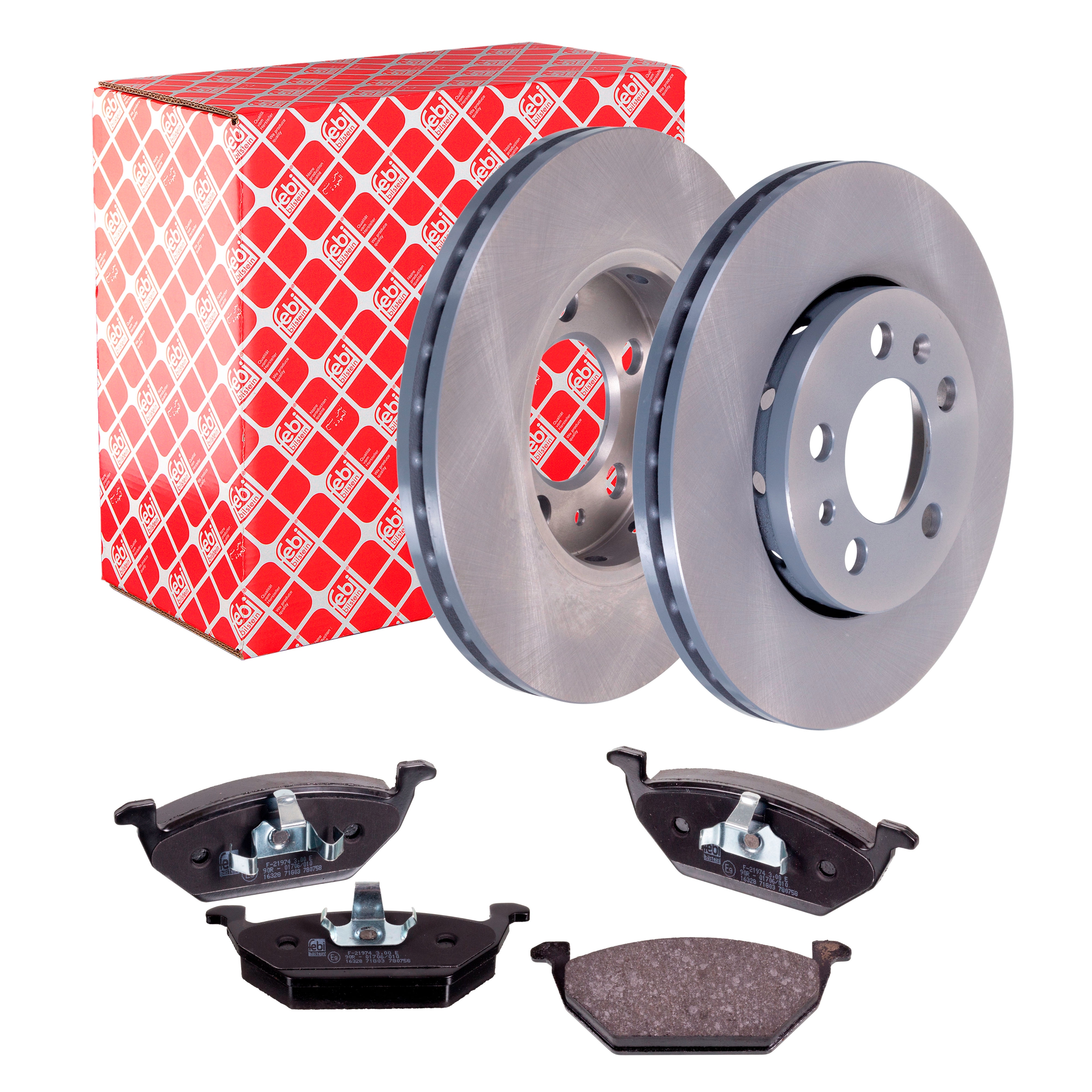 Febi Bilstein Bremsenset Bremsscheiben + Bremsbel&auml;ge vorne f&uuml;r Seat Ibiza 2