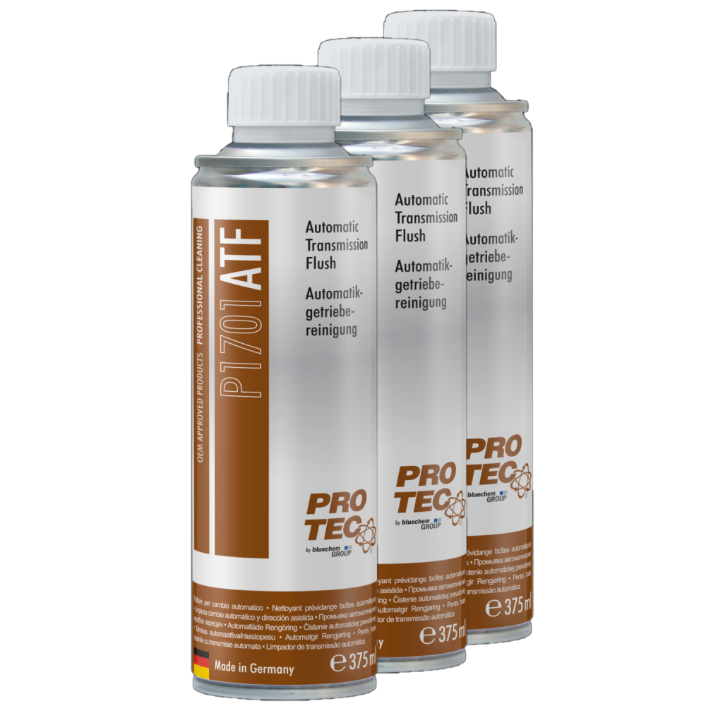 PROTEC 3x 375 ml Automatikgetriebereiniger P1701 Optimiert Schaltverhalten Lau