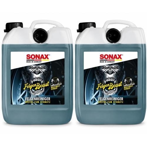 SONAX FelgenBeast 04335000 Felgenreiniger Felgen Reiniger 2x 5 Liter