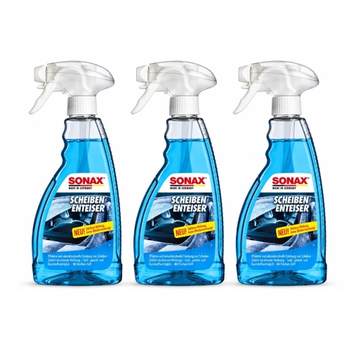 SONAX 03312410 ScheibenEnteiser Frostl&Atilde;&para;ser Winter Auto Autopflege 3x 500ml