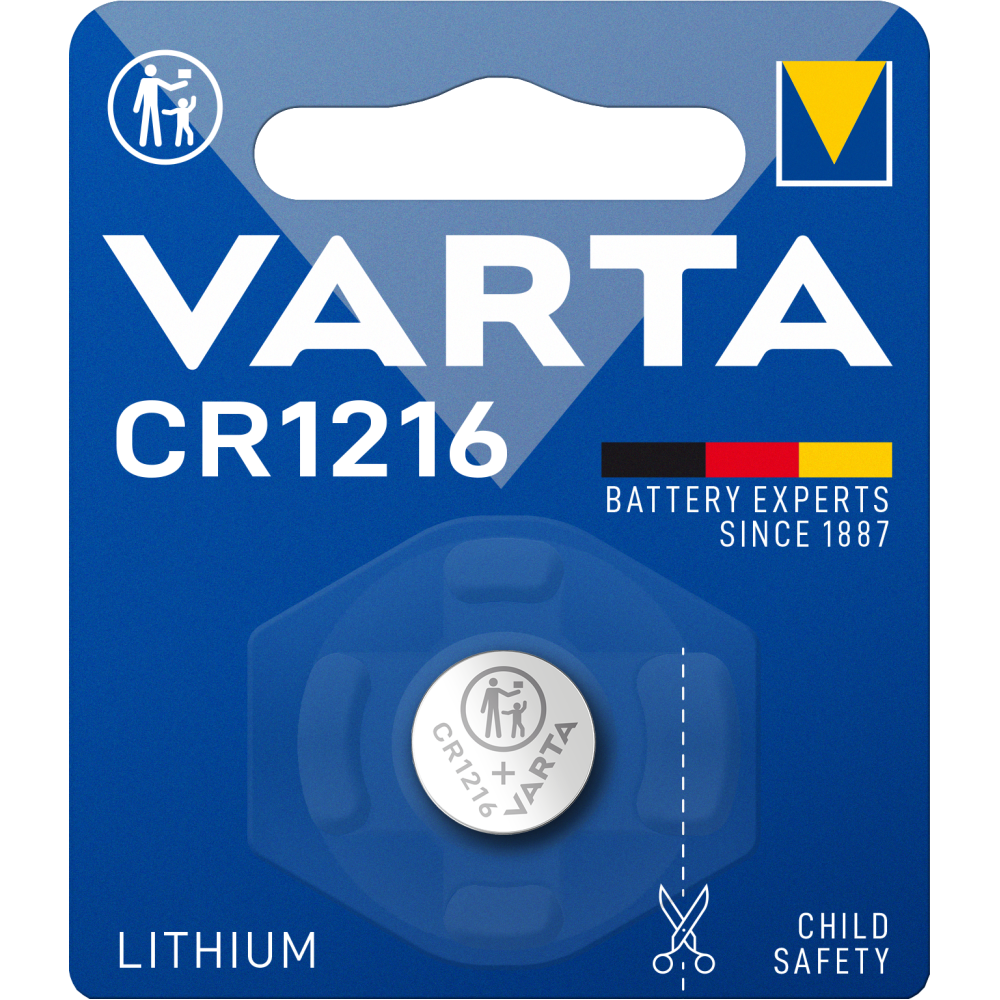VARTA LITHIUM Coin CR1216 Spezialbatterie Batterie Blister 1 Knopfzelle
