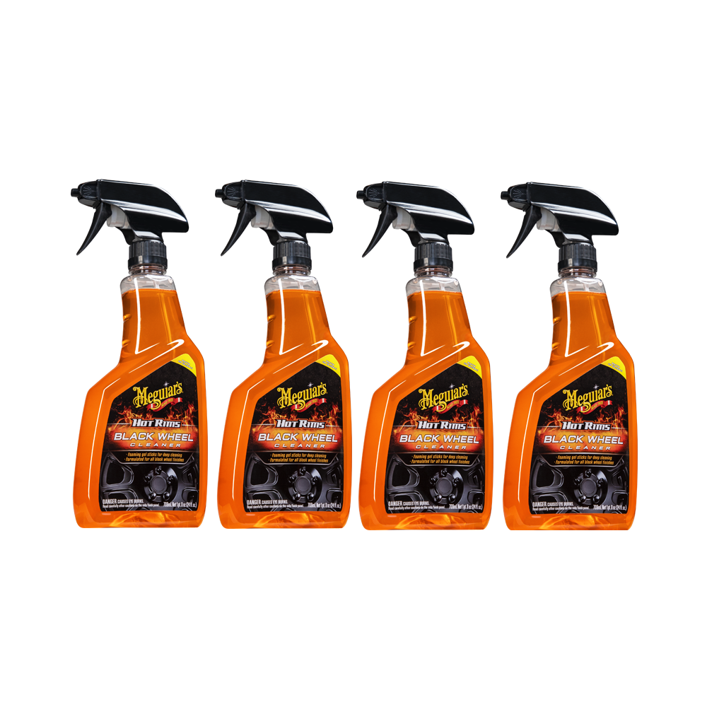 4xMeguiars Hot Rims Black Wheel Cleaner Felgenreiniger s&auml;urefrei 709ml