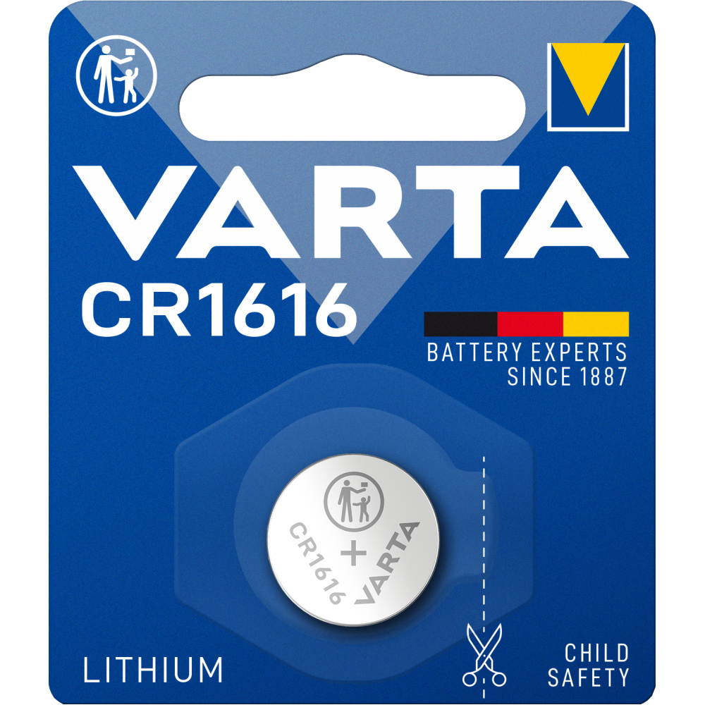 VARTA LITHIUM Coin CR1616 Spezialbatterie Batterie Blister 1 Knopfzelle