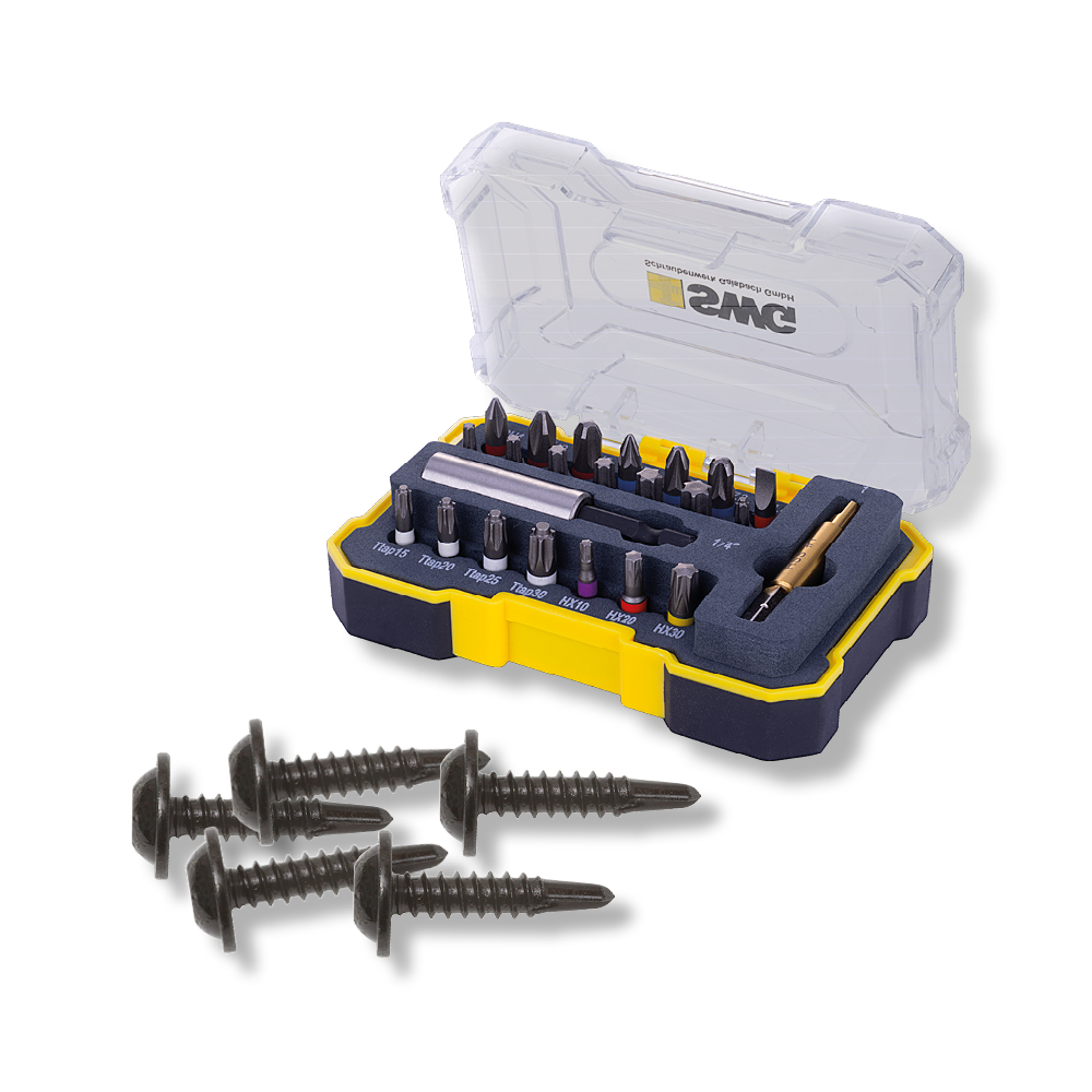 SWG Bohrschraubenpaket mit Bit Sortiment, 501-teilig 11102400975