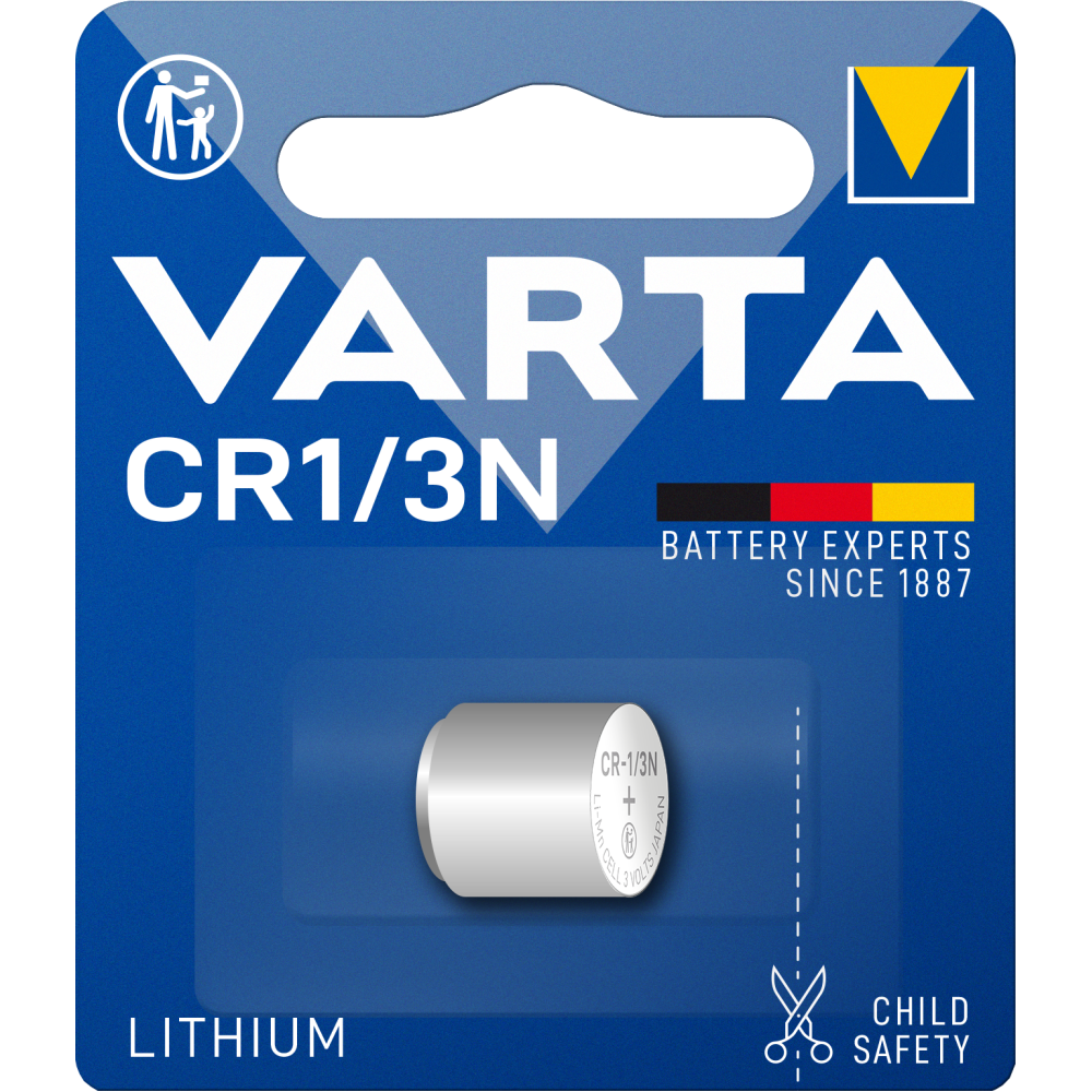 VARTA LITHIUM Coin CR1/3N Spezialbatterie Batterie Blister 1 Knopfzelle