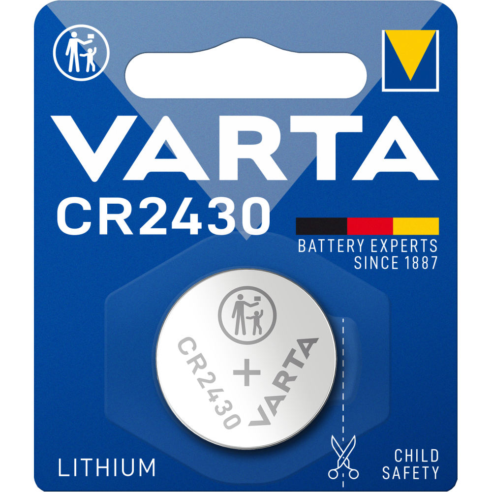 VARTA LITHIUM Coin CR2430 Spezialbatterie Batterie Blister 1 Knopfzelle