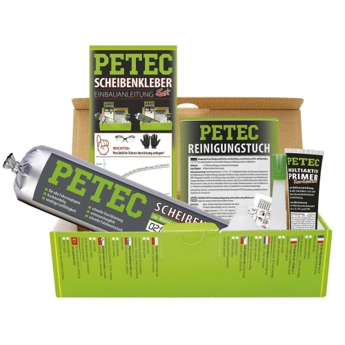 PETEC 83433 Scheibenkleber-Set Schlauchbeutel 400 ml
